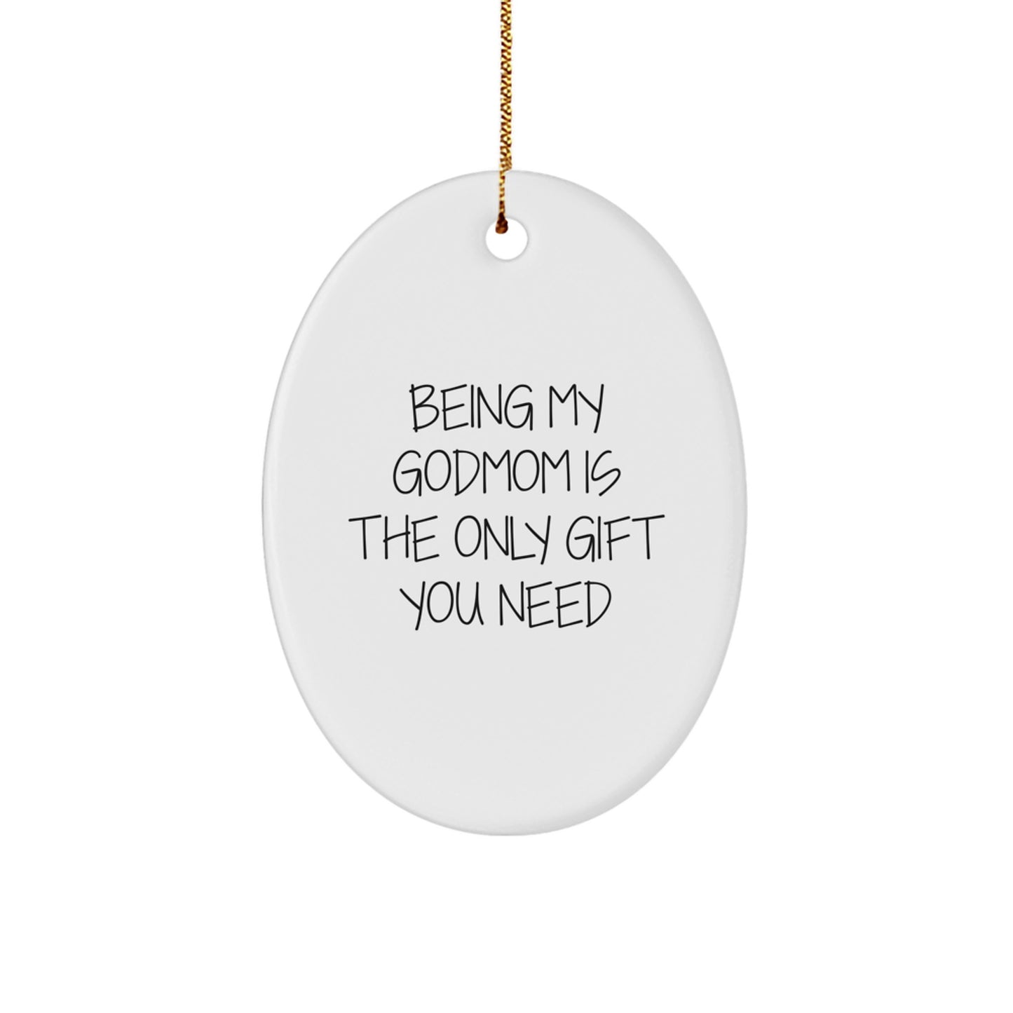Godmom Keepsake Christmas Ornament for Him Gift Heartwarming Memorable - Image 1