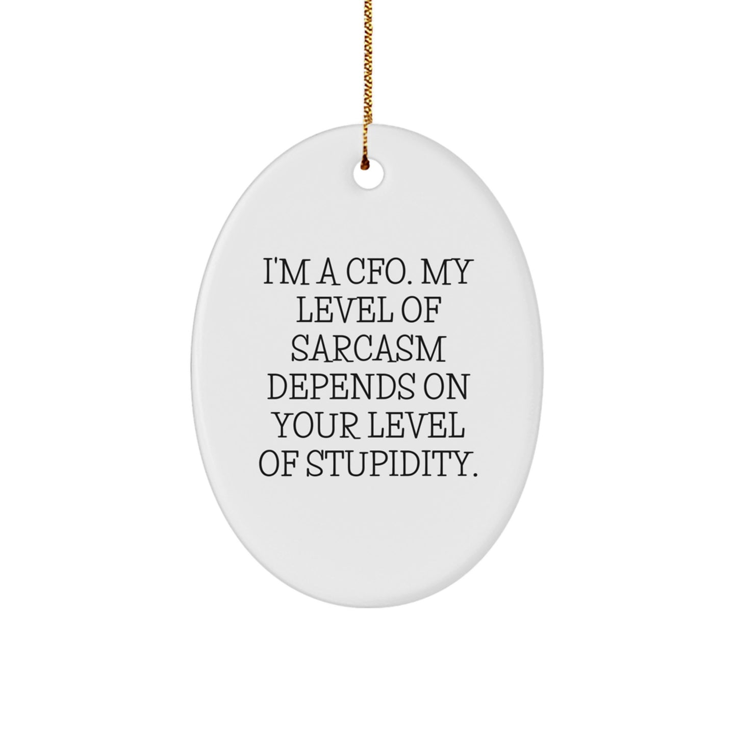 Christmas Unique Gift for Her Present I'm a CFO Christmas Ornament - Image 1