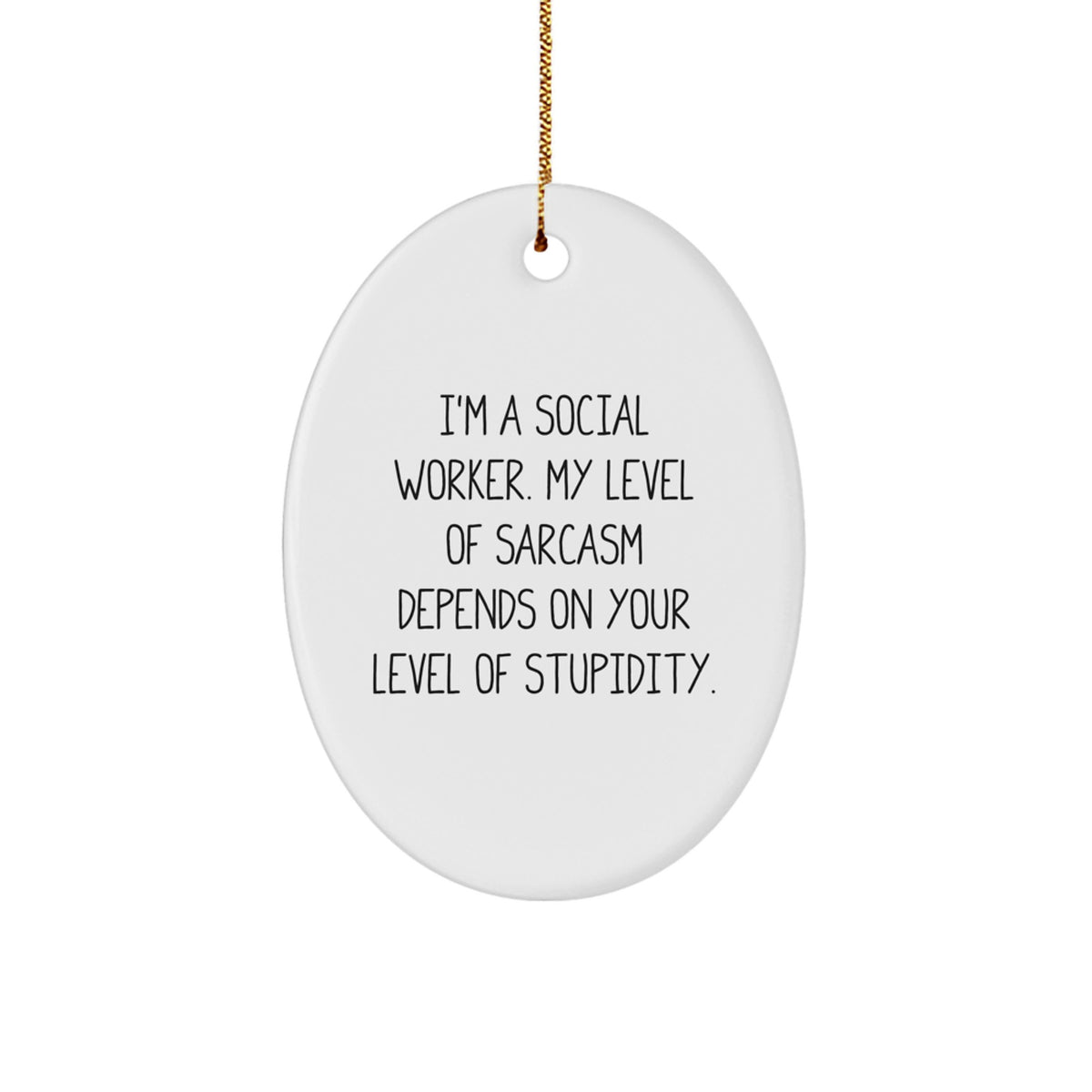 Social Worker Christmas Ornament Gift for Him I'm a Social Worker - Image 1