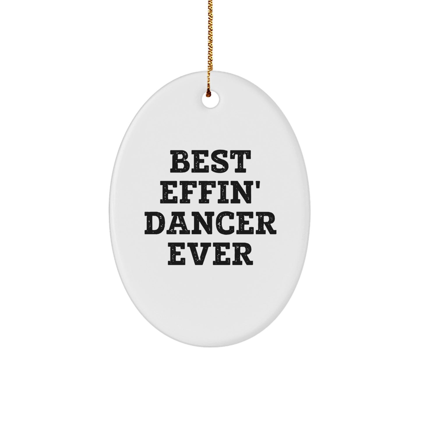 Dancer Keepsake Oval Ornament for Him Christmas Gift - Image 1