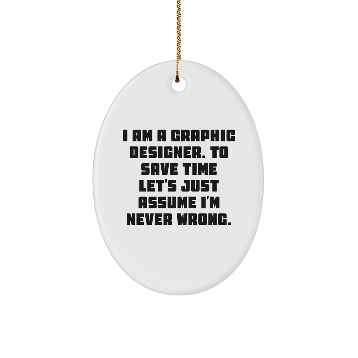 Graphic Designer Keepsake Christmas Ornament for Him Gift - Image 1
