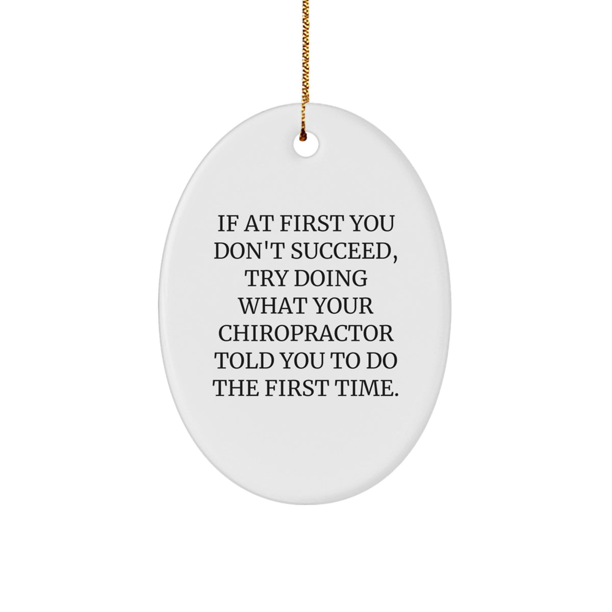 Chiropractor Keepsake Holiday Christmas Ornament for Him Gift - Image 1