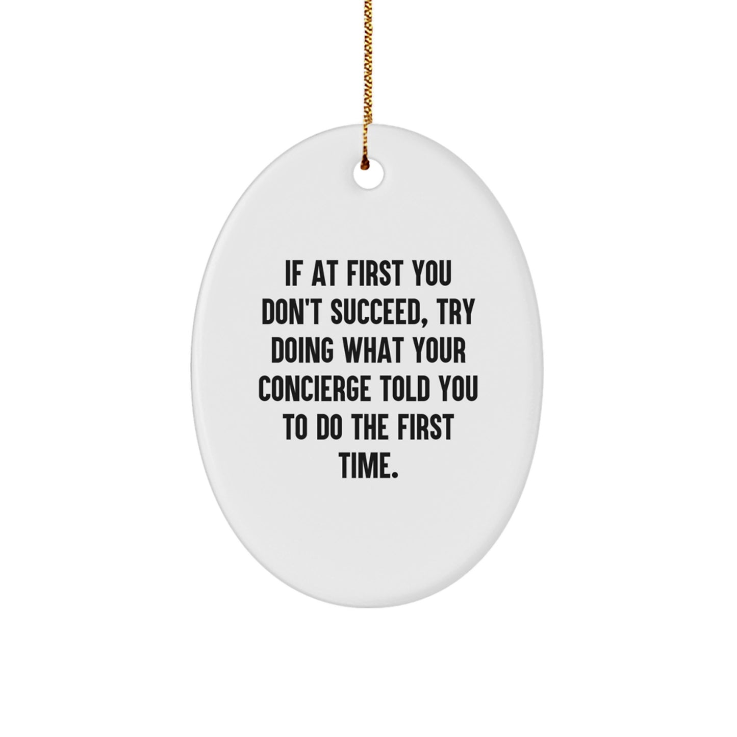 Concierge Keepsake Christmas Ornament for Him Gift - Image 1