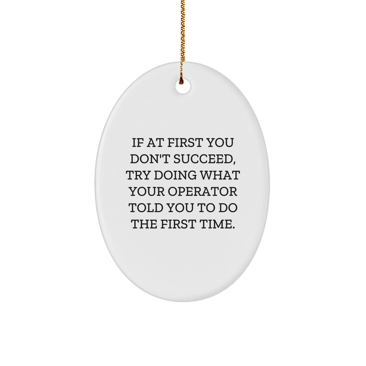 Operator Christmas Ornament Keepsake for Him Gift - Image 1