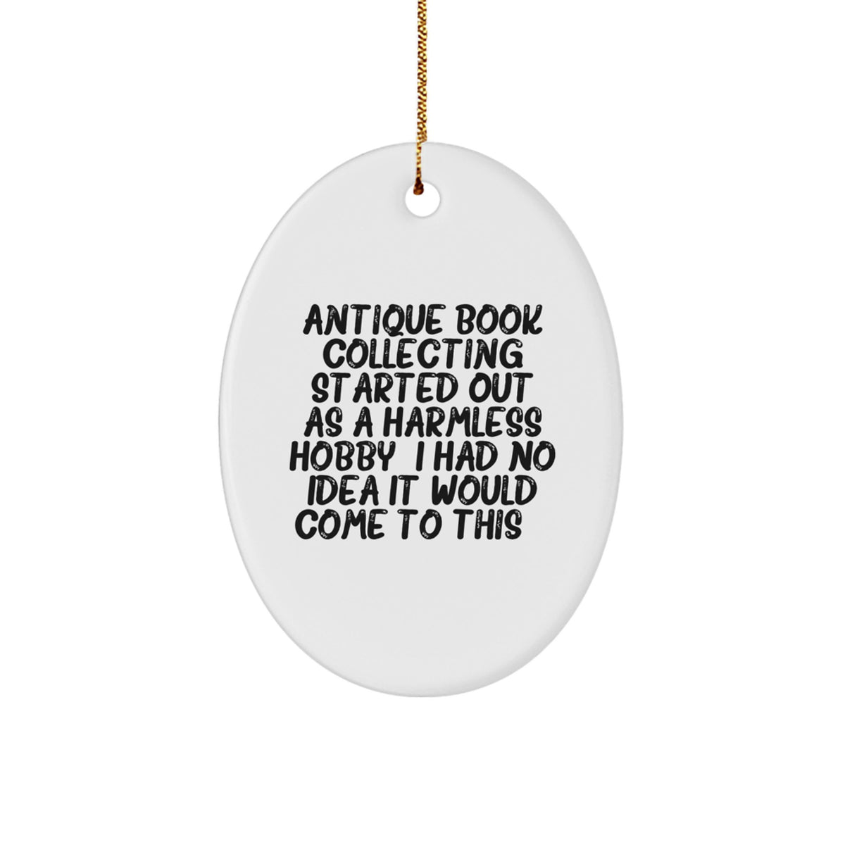 Novelty Antique Book Collecting Christmas Ornament for Friends Gift - Image 1