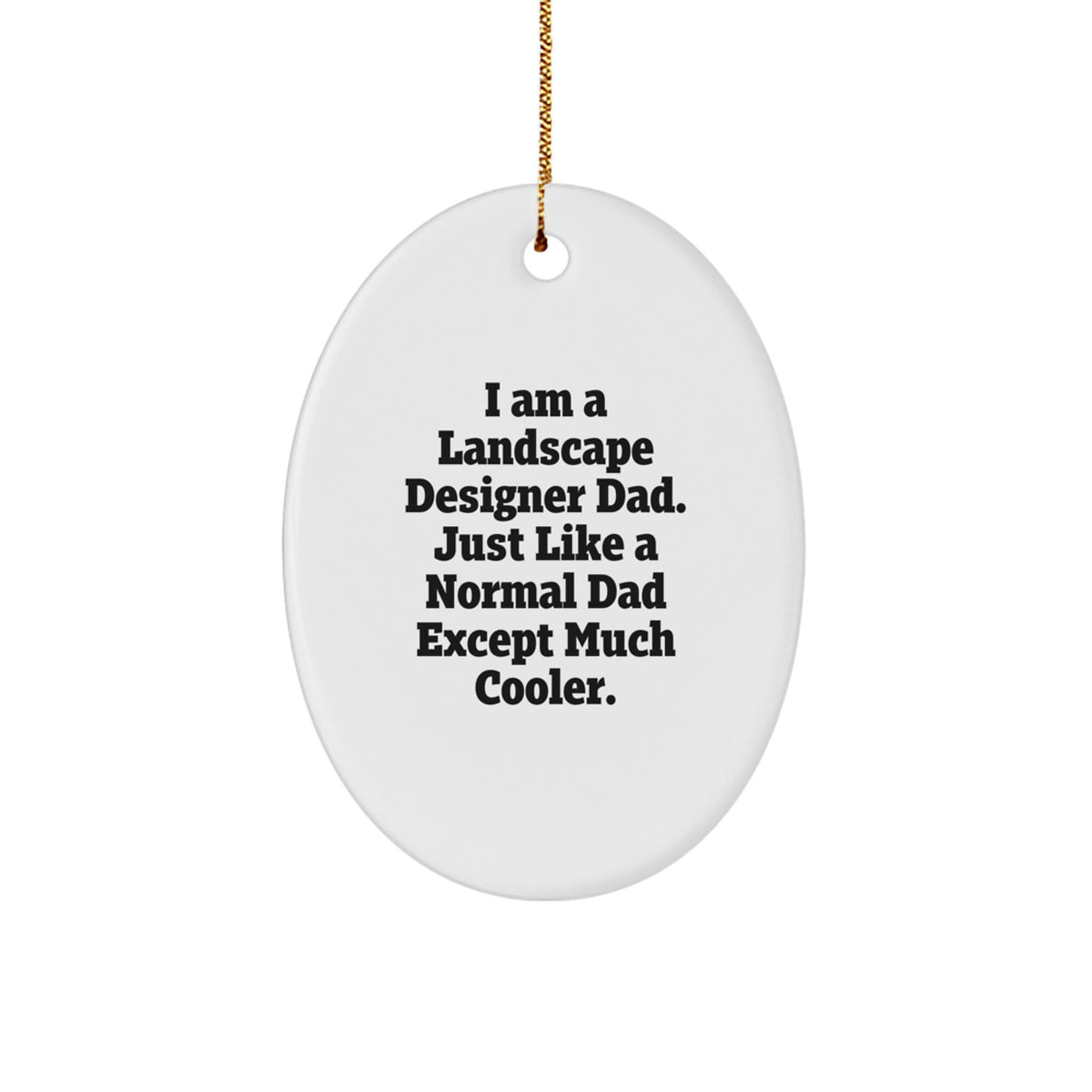 Landscape Designer Dad Keepsake Christmas Ornament for Him Gift - Image 1
