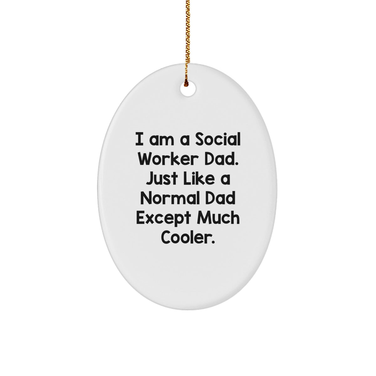 Social Worker Favorite Christmas Ornament for Kids Gift - Image 1