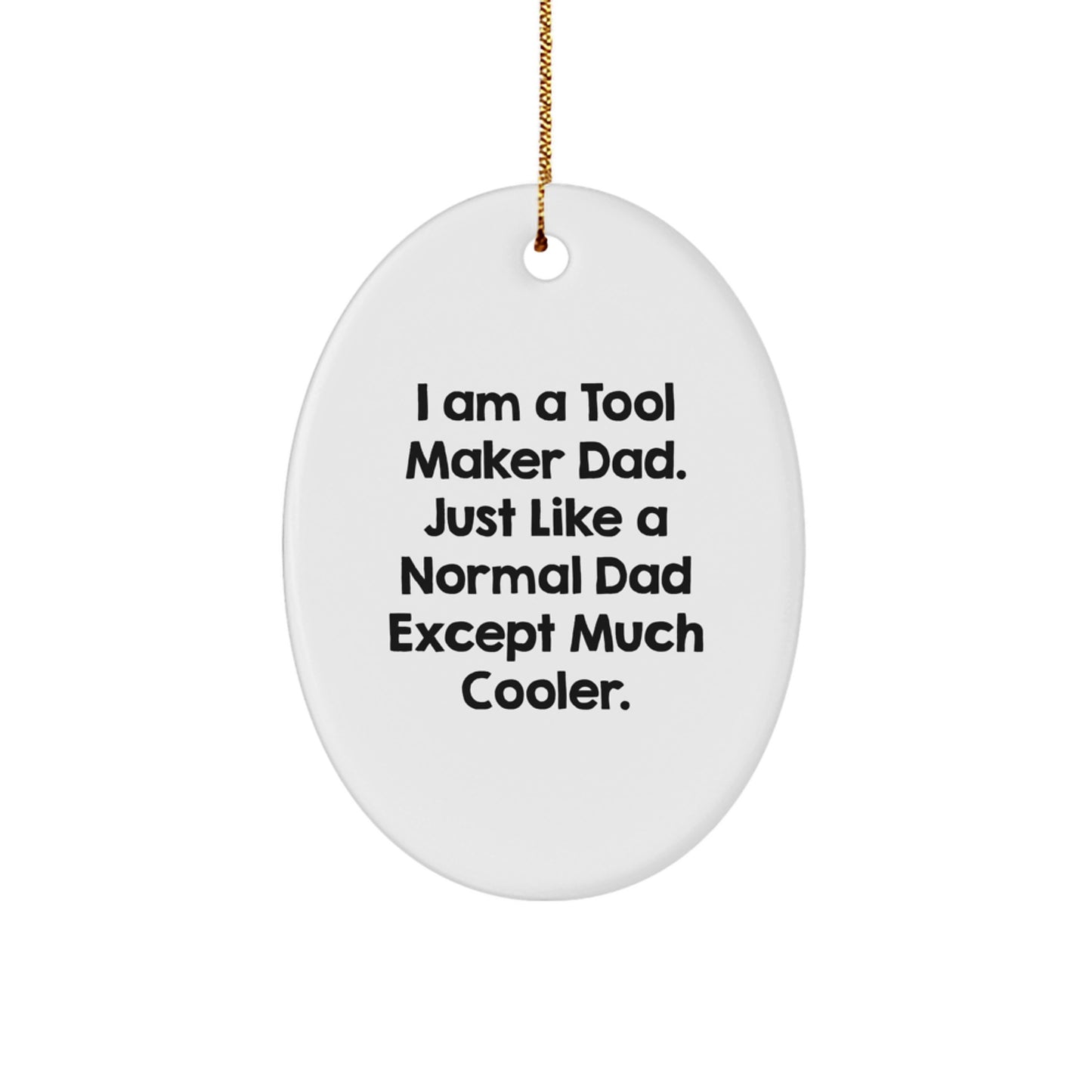 Tool Maker Oval Ornament Christmas Gift Present for Her - Surprise - Image 1