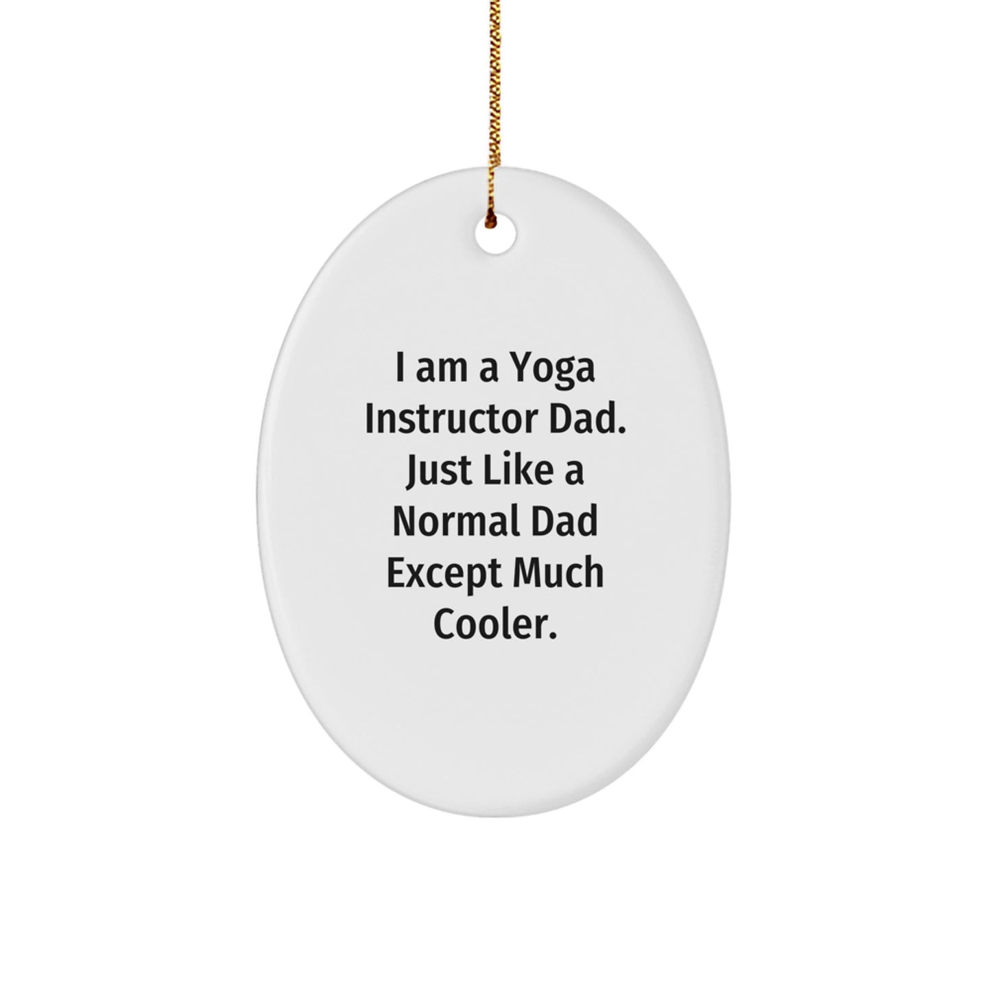 Favorite Yoga Instructor Dad Christmas Ornament for Kids Gift - Image 1