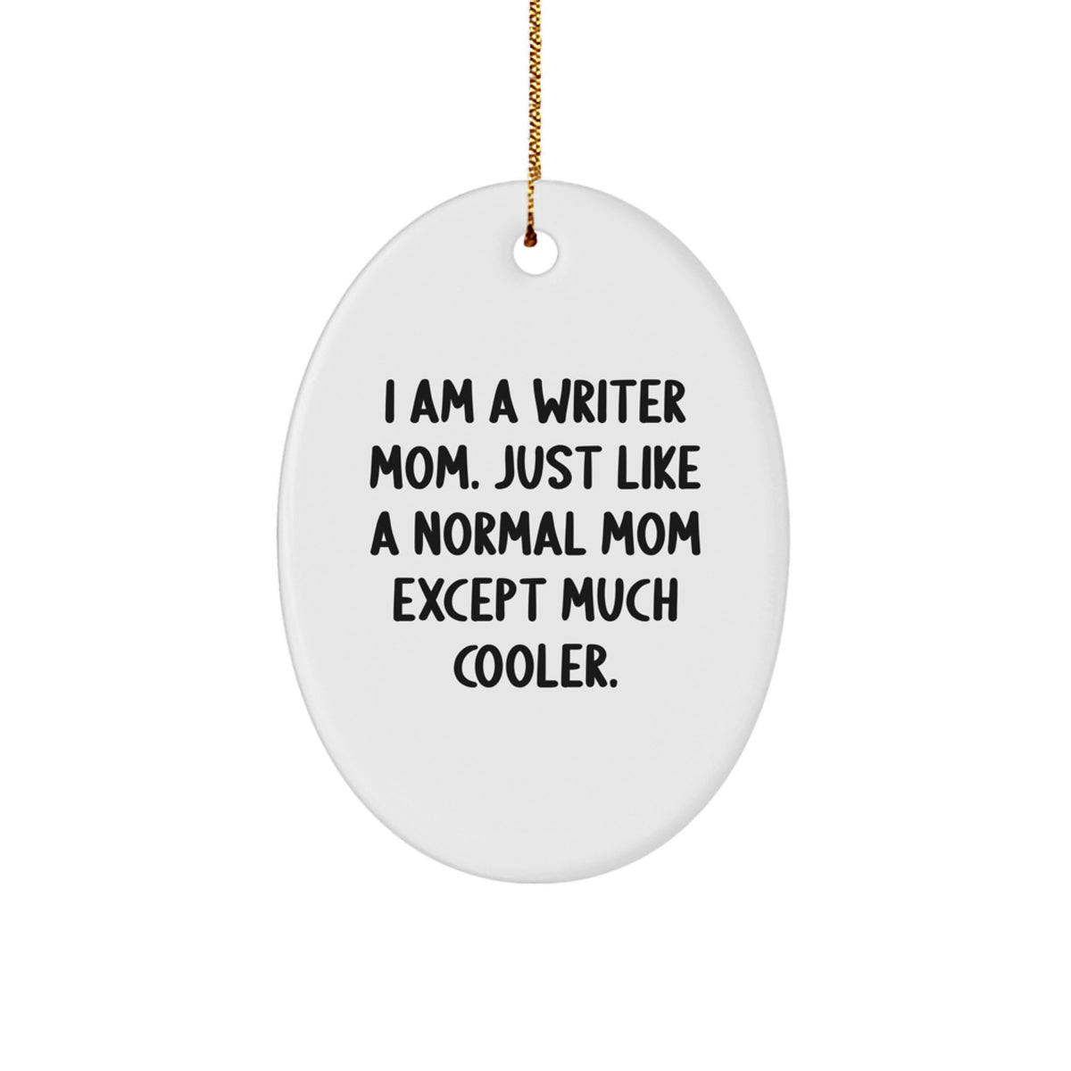 Writer Christmas Ornament for Her Present Gift Writer Mom Cooler - Image 1