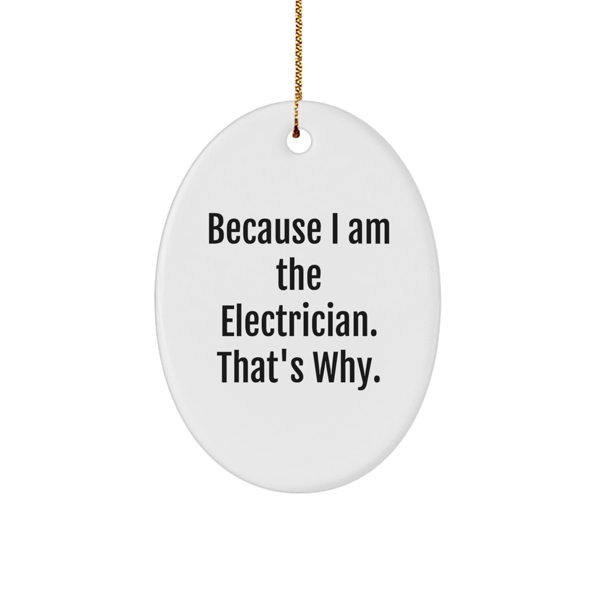 Electrician Novelty Bright Christmas Ornament Gift for Friends - Image 1