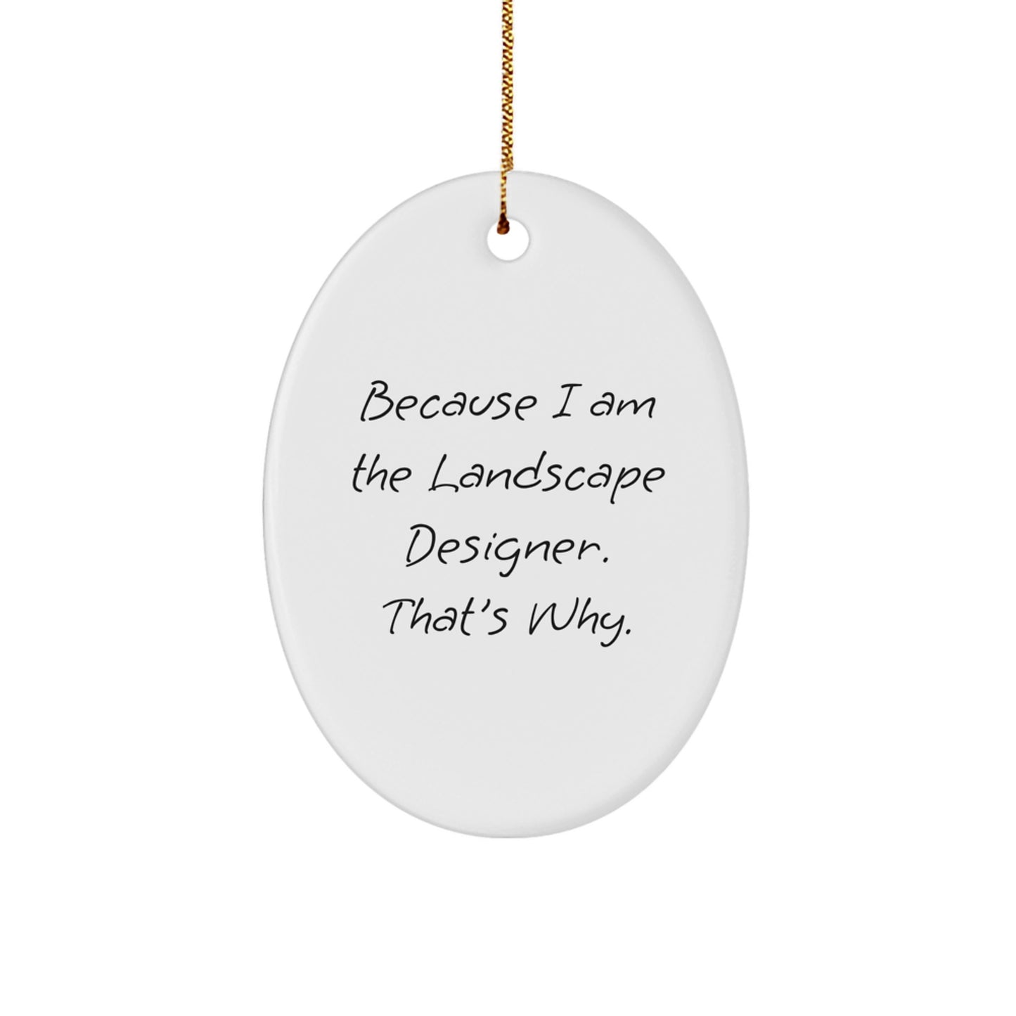 Landscape Designer Keepsake Christmas Ornament for Him Gift - Image 1