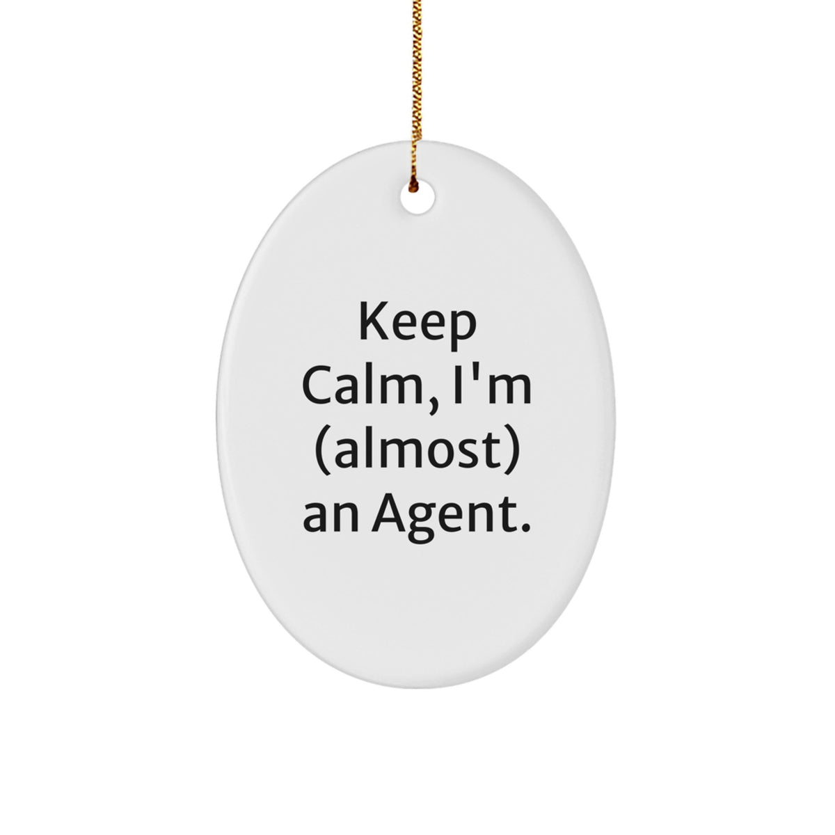 Agent Keepsake Christmas Ornament for Him Gift – Holiday Keepsake - Image 1