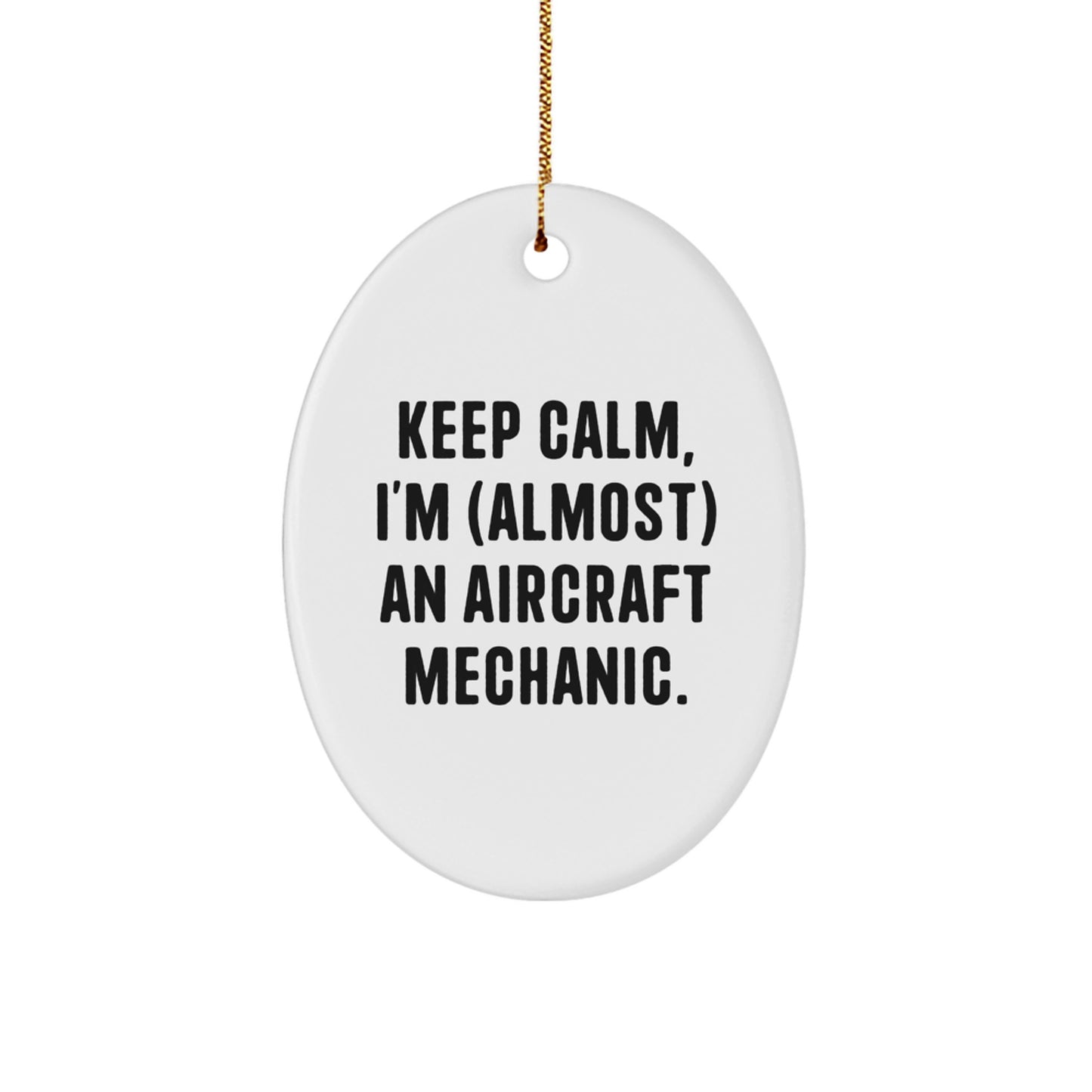 Favorite Aircraft Mechanic Christmas Ornament Gift for Kids - Image 1