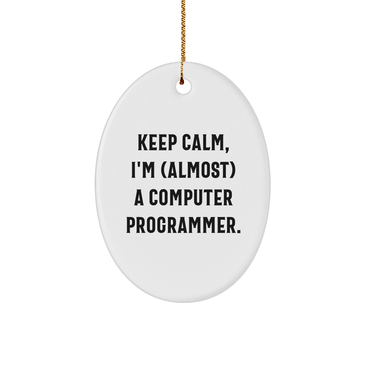 Computer Programmer Keepsake Holiday Christmas Ornament for Him Gift - Image 1