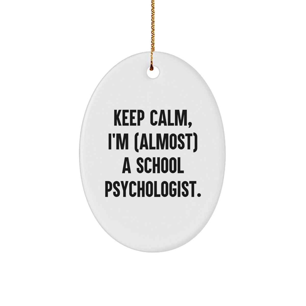 School Psychologist Christmas Ornament Calm Gift for Roommates Memento - Image 1