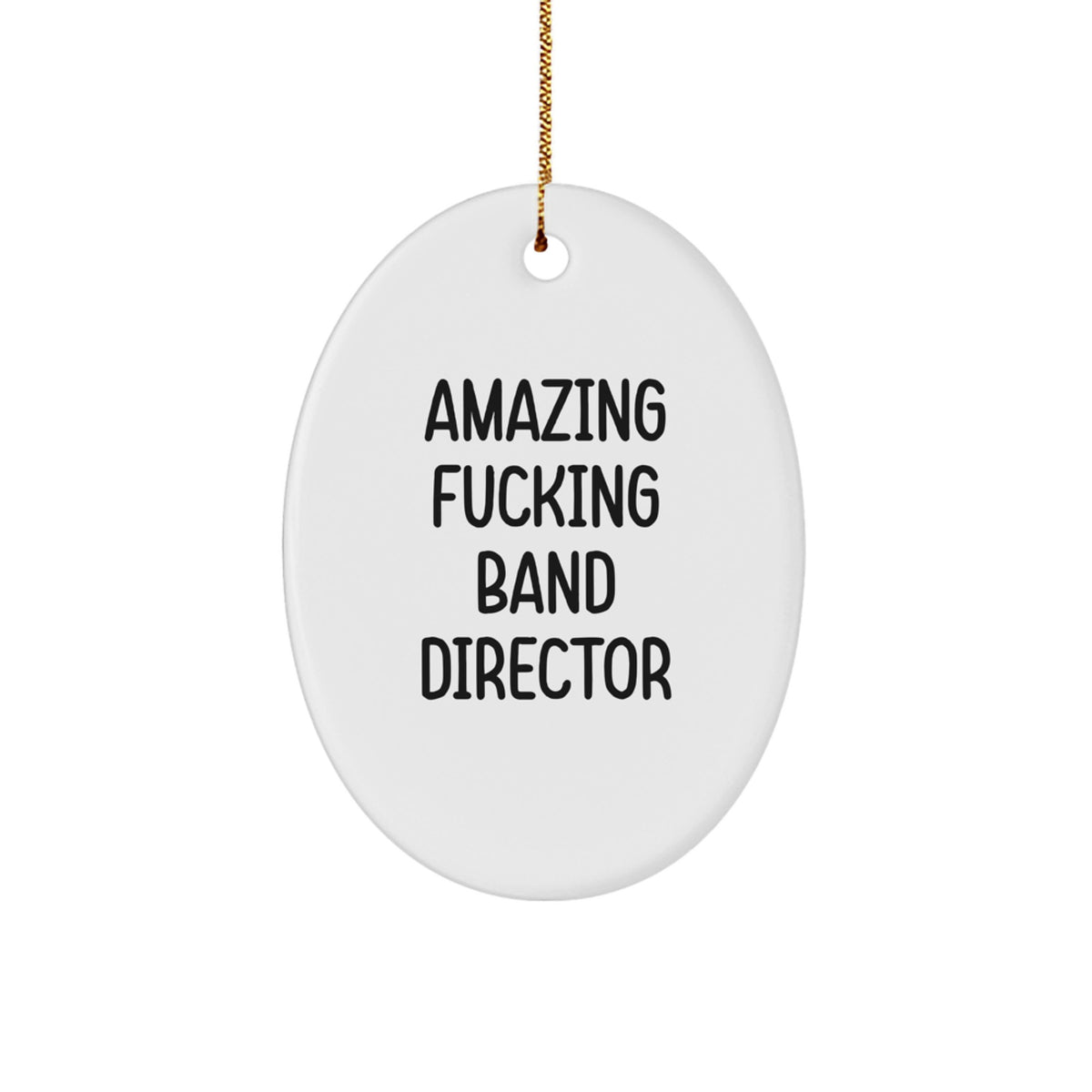 Bold Band Director Christmas Ornament for Friends Novelty Gift - Image 1