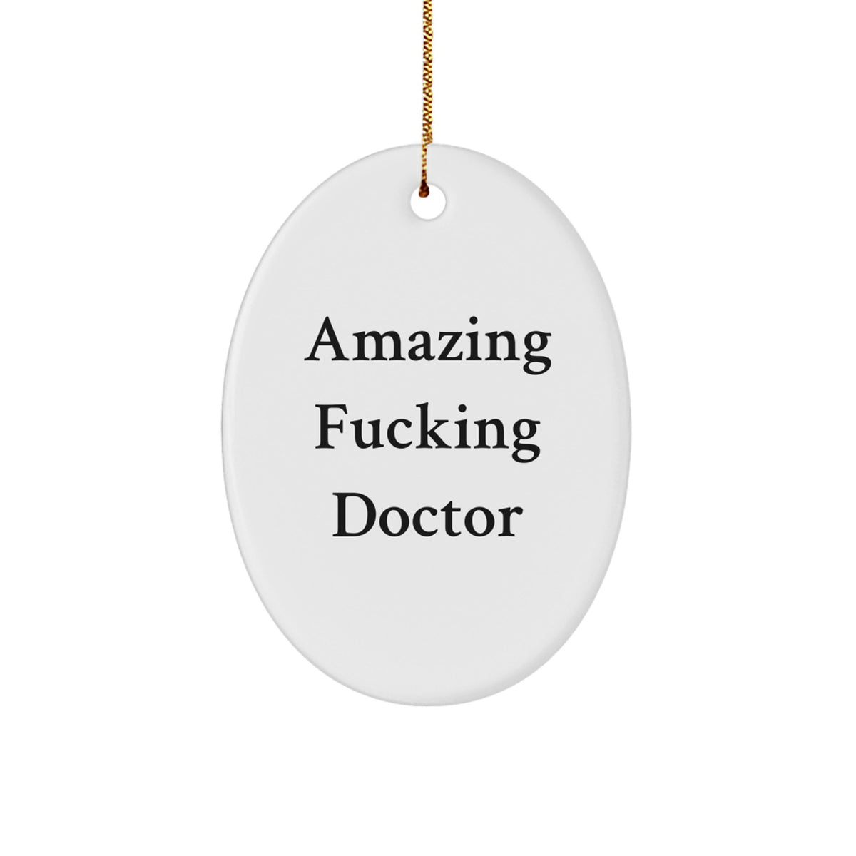 Doctor Collectible Oval Christmas Ornament for Neighbors Gift - Image 1