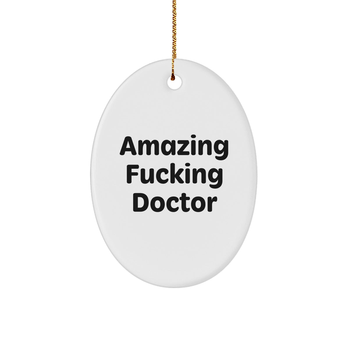 Doctor Essential Oval Ornament for a Best Friend – Christmas Gift - Image 1
