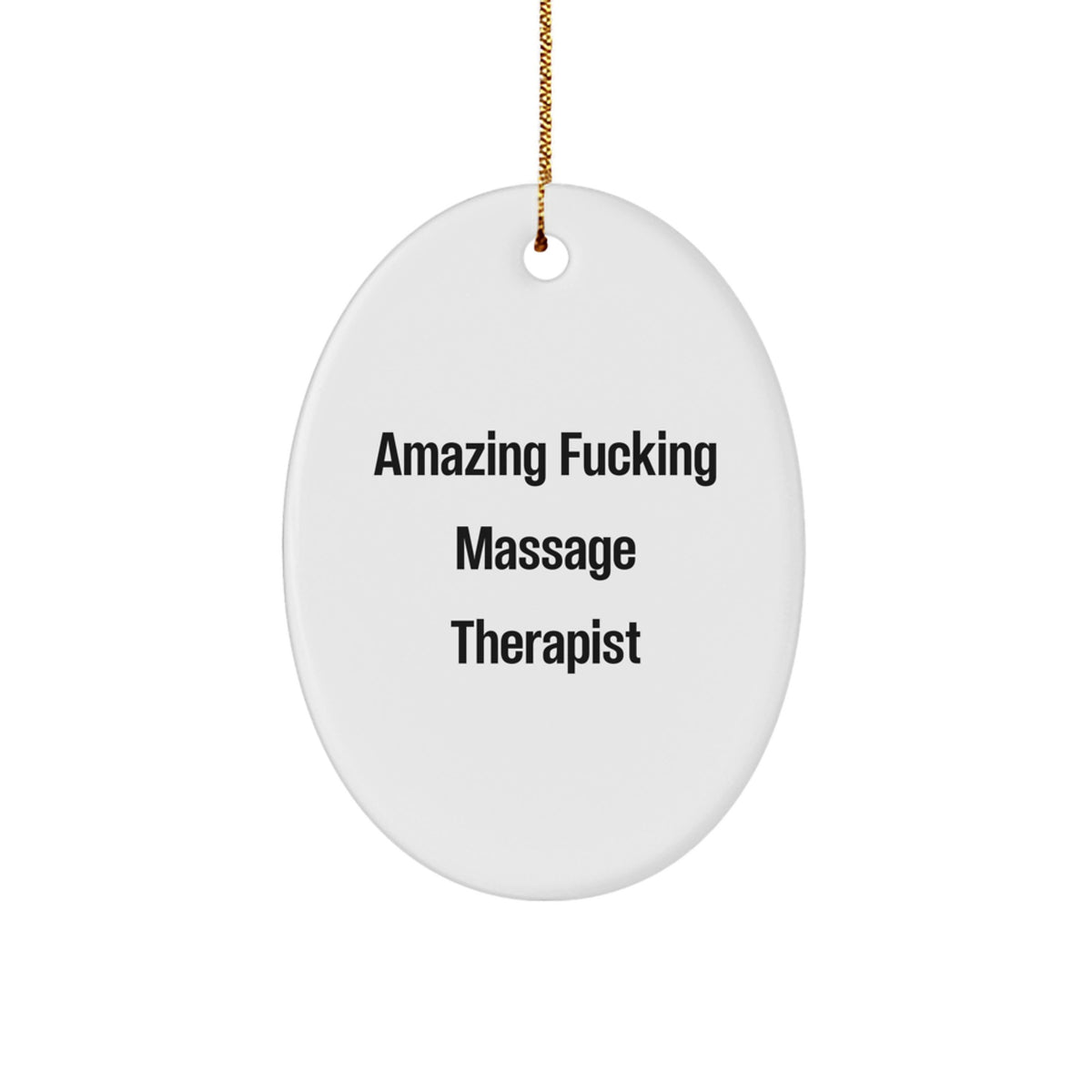 Massage Therapist Keepsake Vibrant Bright Christmas Ornament Gift - Image 1