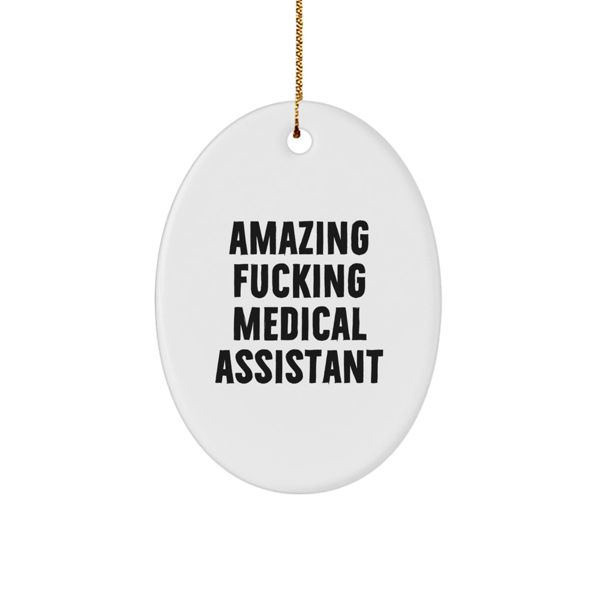 Favorite Medical Assistant Oval Ornament for Kids Christmas Gift - Image 1