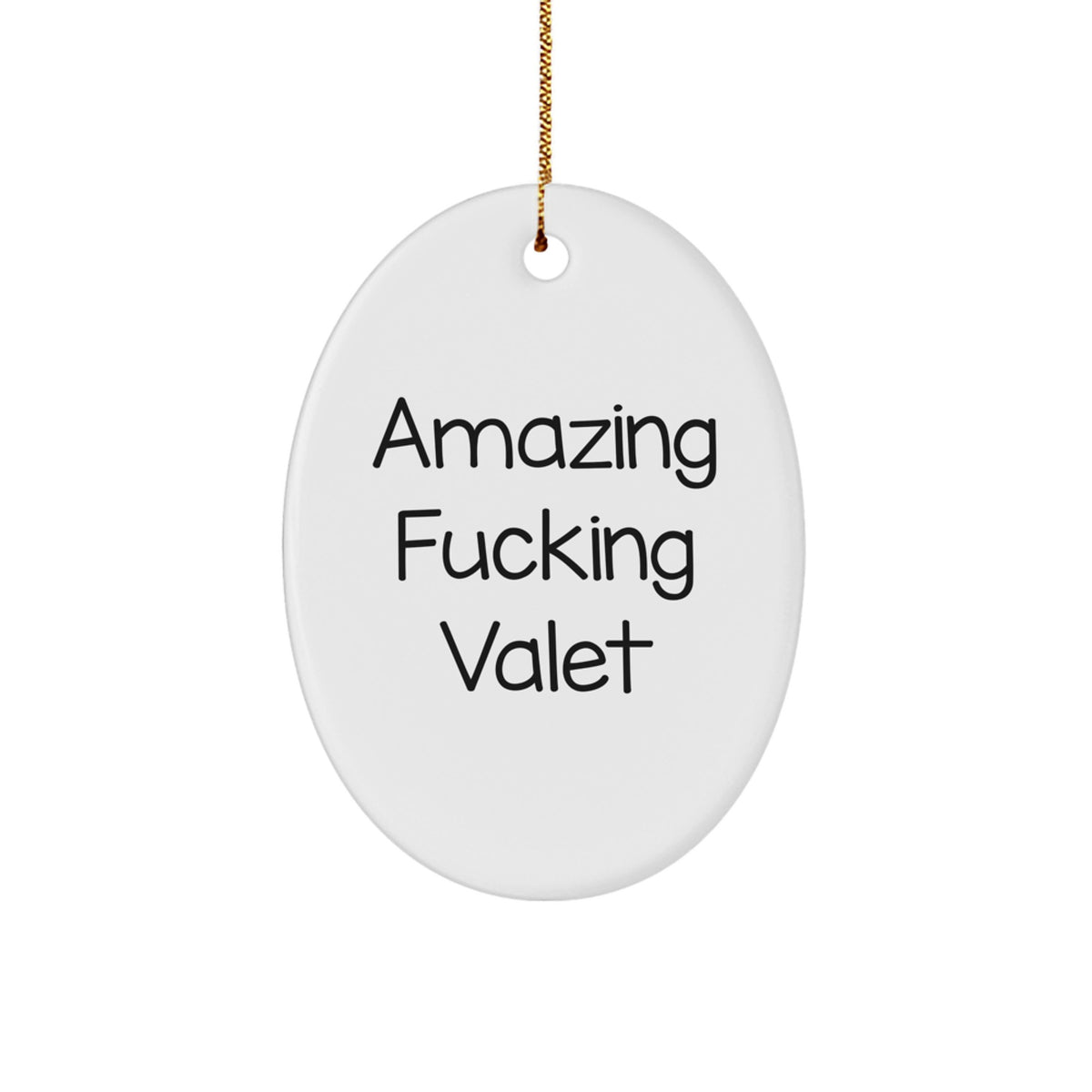 Oval Ornament Amazing Valet Idea Christmas Gift for Coworkers - Image 1