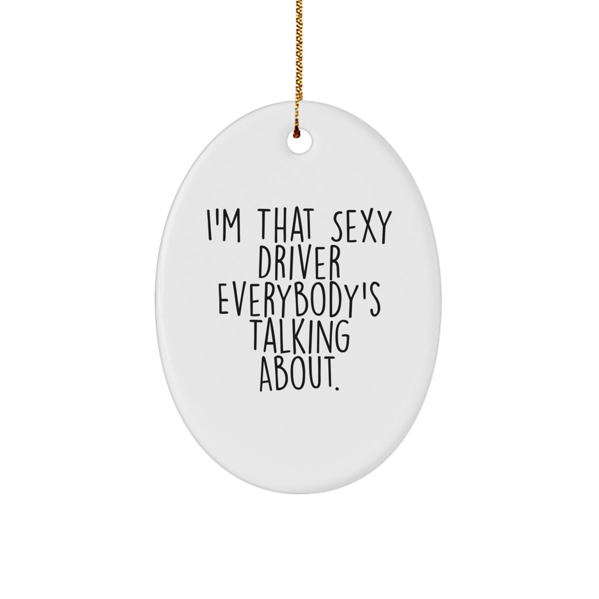 Christmas Ornament Gift for Family Sexy Driver Holiday Keepsake Treasure - Image 1