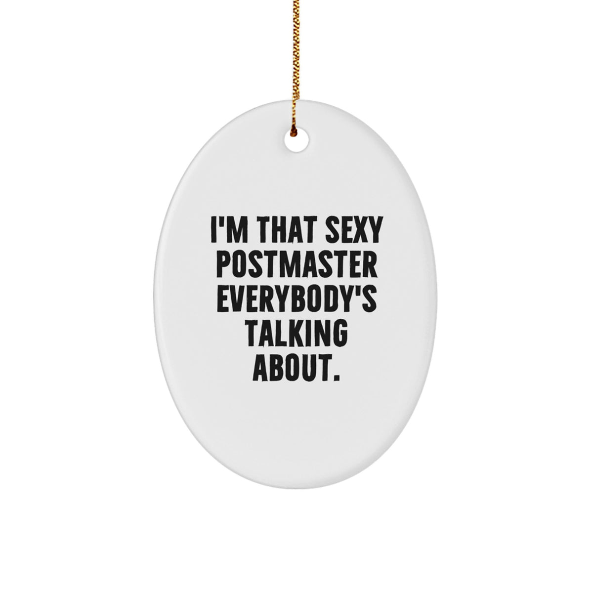 Postmaster Oval Ornament Collectible Christmas Gift for Neighbors - Image 1