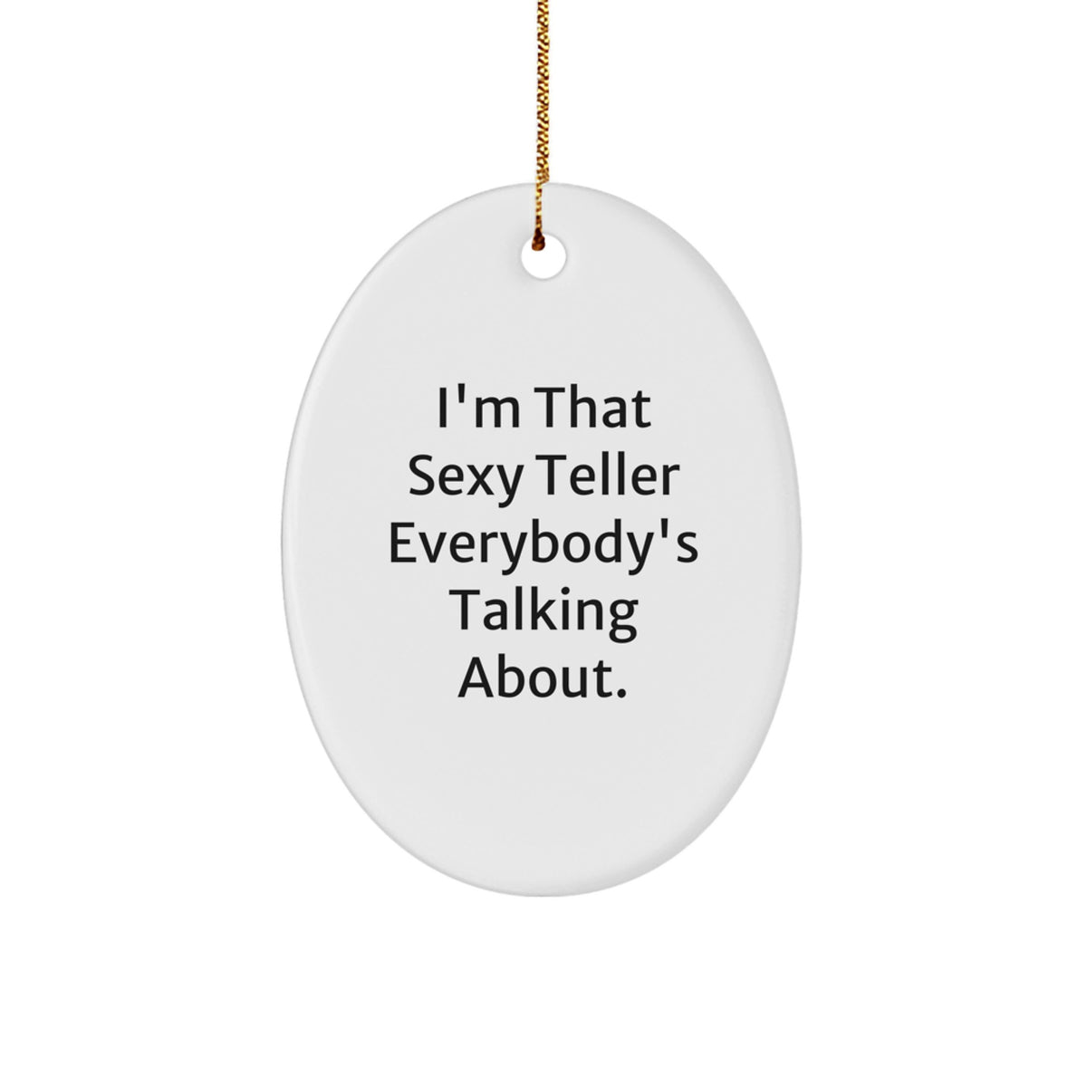 Teller Favorite Oval Ornament for Kids Christmas Gift - Image 1