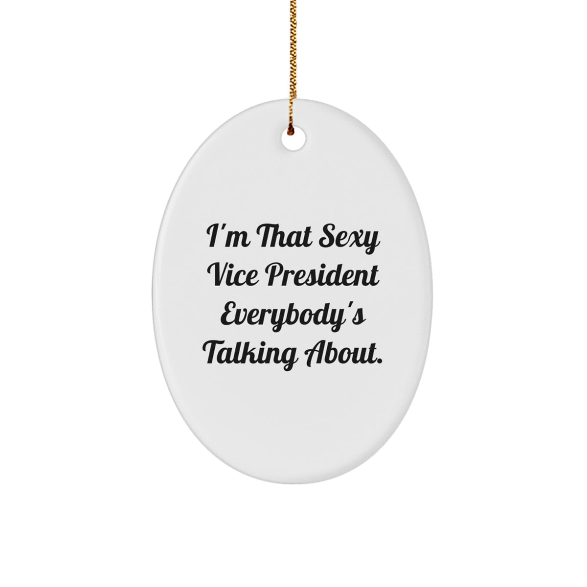 Vice President Oval Ornament Christmas Gift for Coworkers Idea - Image 1