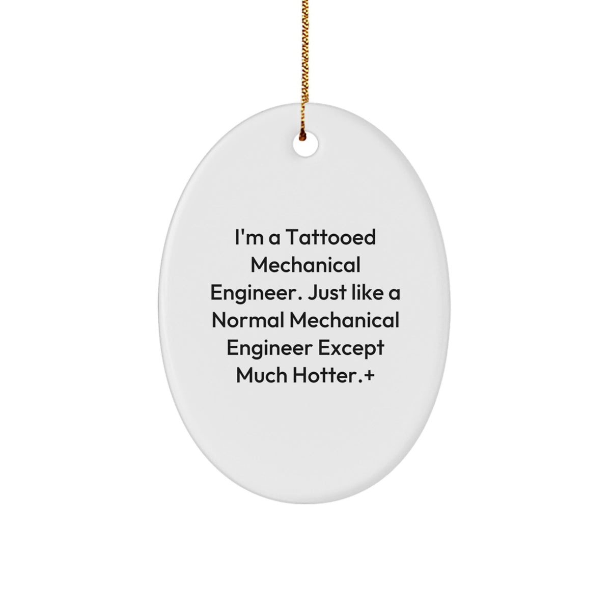 Quirky Mechanical Engineer Christmas Ornament for Neighbors Gift - Image 1