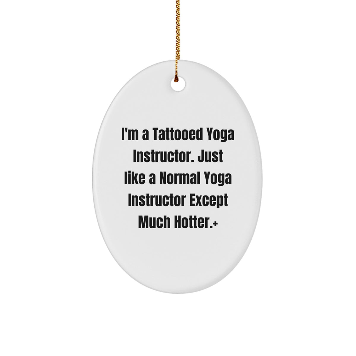 Christmas Ornament Tattooed Yoga Instructor Idea Gift for Coworkers - A - Image 1