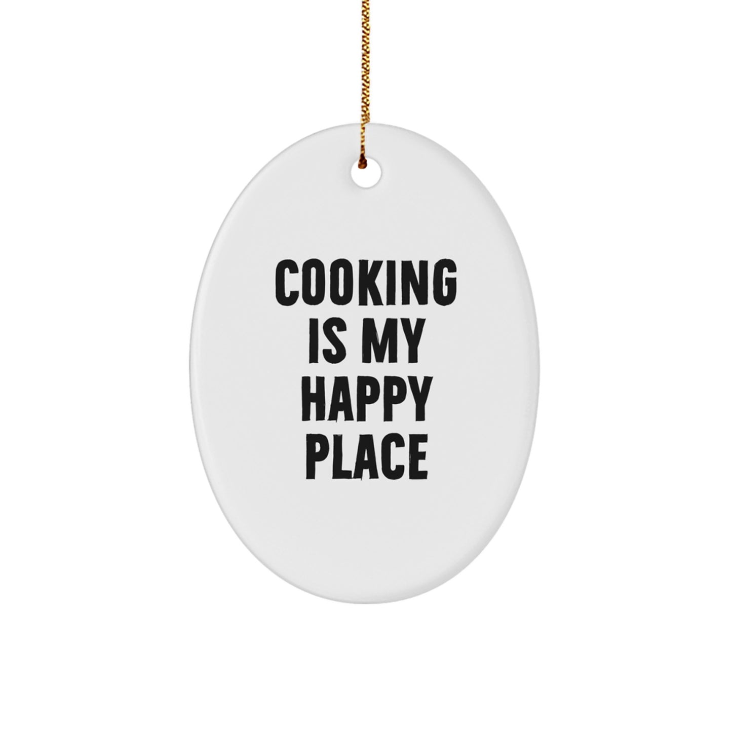Funny Cooking Oval Ornament Gifts from Family for Cooking Enthusiasts, Christmas Unique Gifts - Image 1