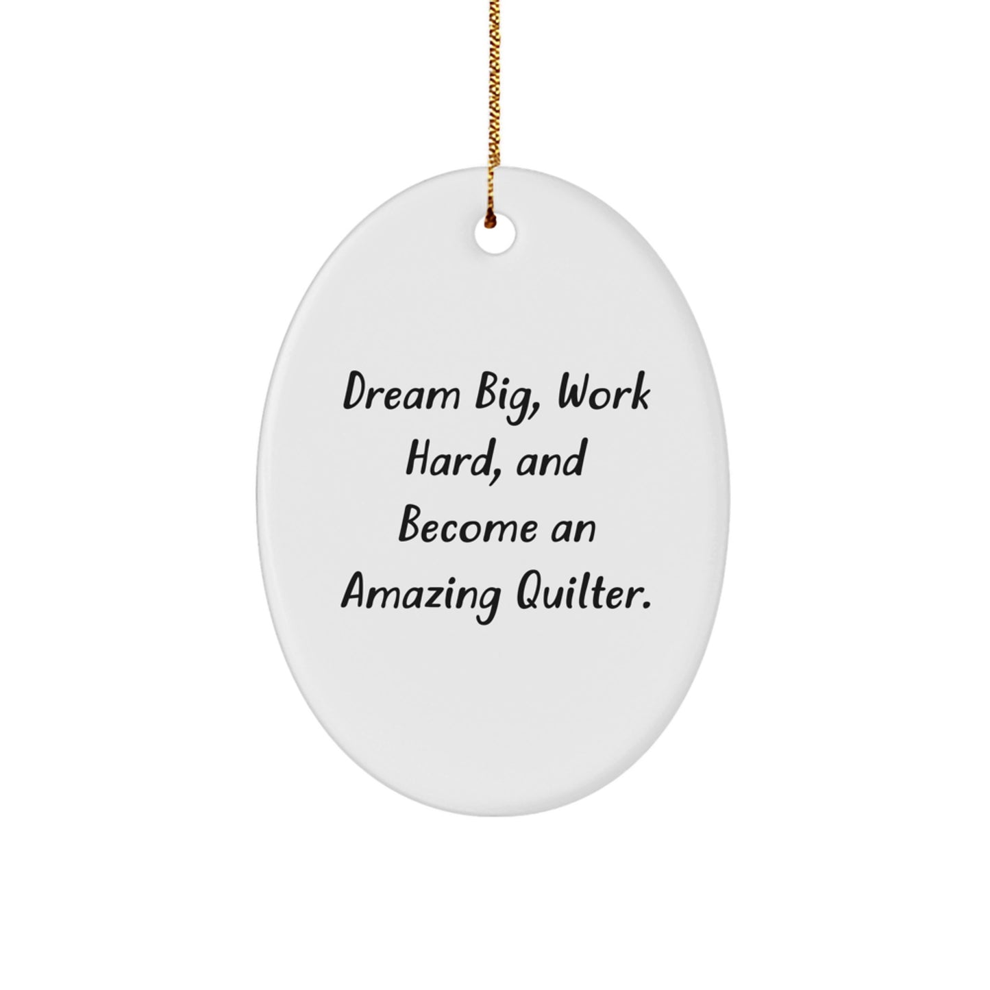 Quilter Gifts, Owl-Shaped Ornament with Funny Quote, Gifts from Family to Quilter Friends, Perfect Christmas Unique Gifts for Quilter Women or Men - Image 1