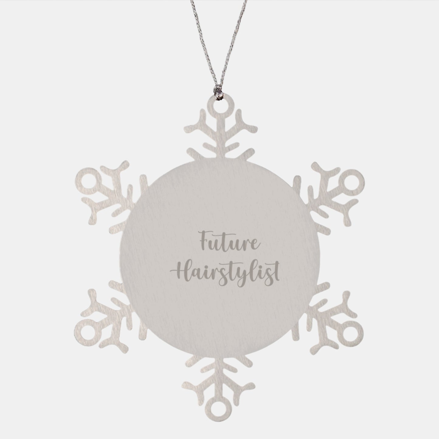 Funny Hairstylist Gifts from Friends, Snowflake Ornaments for Future Hairstylist, Inspirational Quote, Unique Christmas Unique Gifts for Hairstylists - Image 1