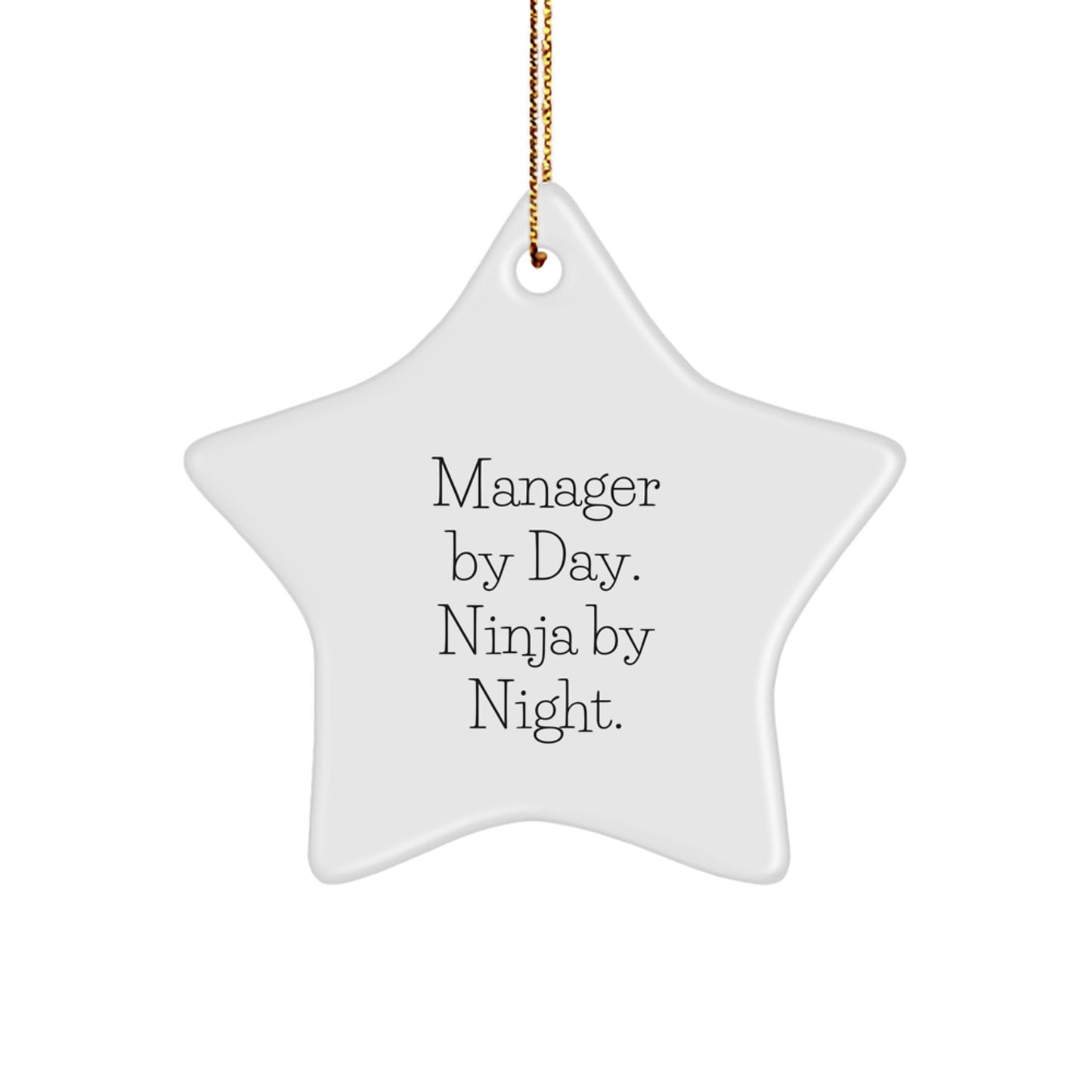 Manager Star Ornament Funny Quote Gifts for Manager from Friends - Image 1