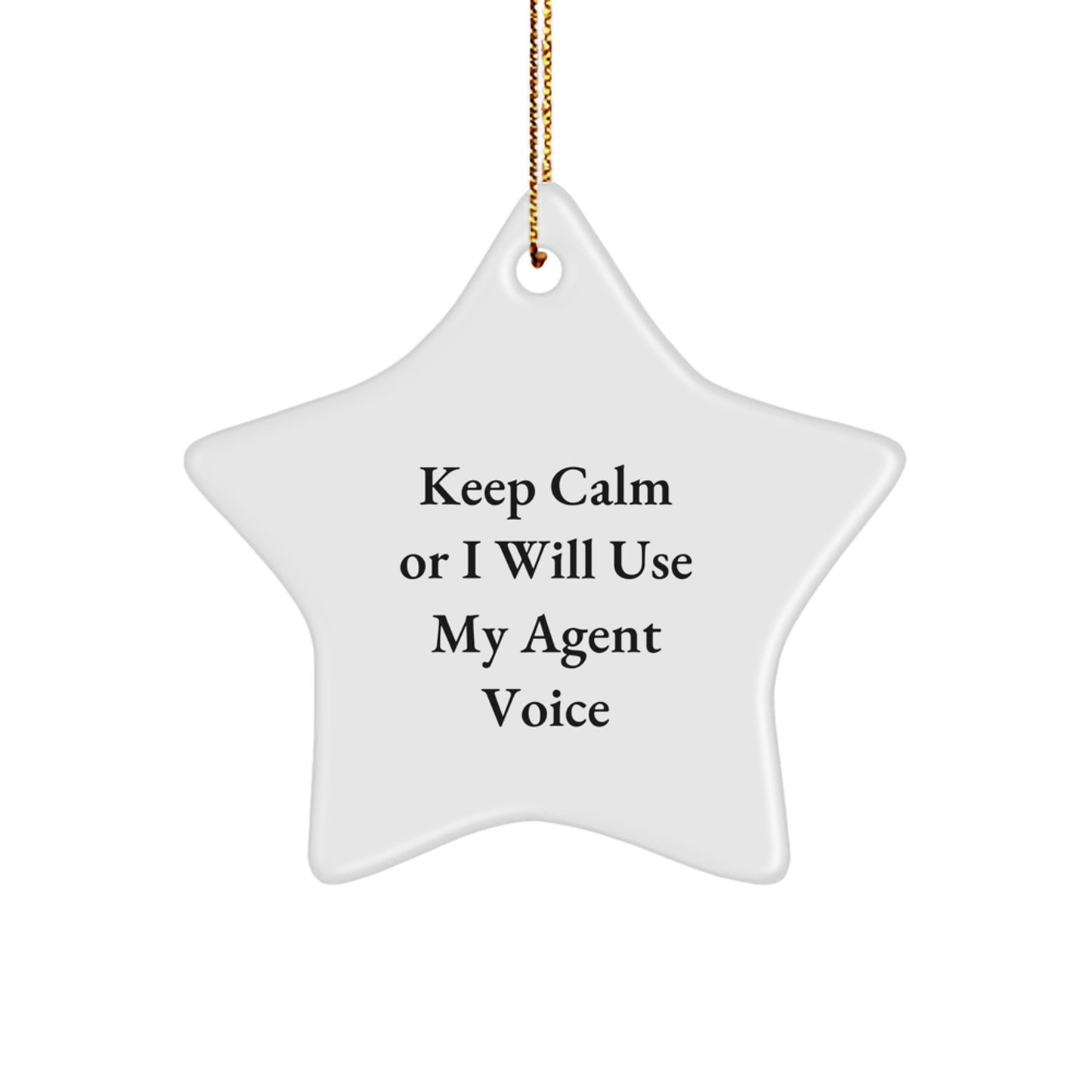 Funny Agent Star Ornament Gifts from Friends and Family for Christmas Unique Agent Gifts - Image 1