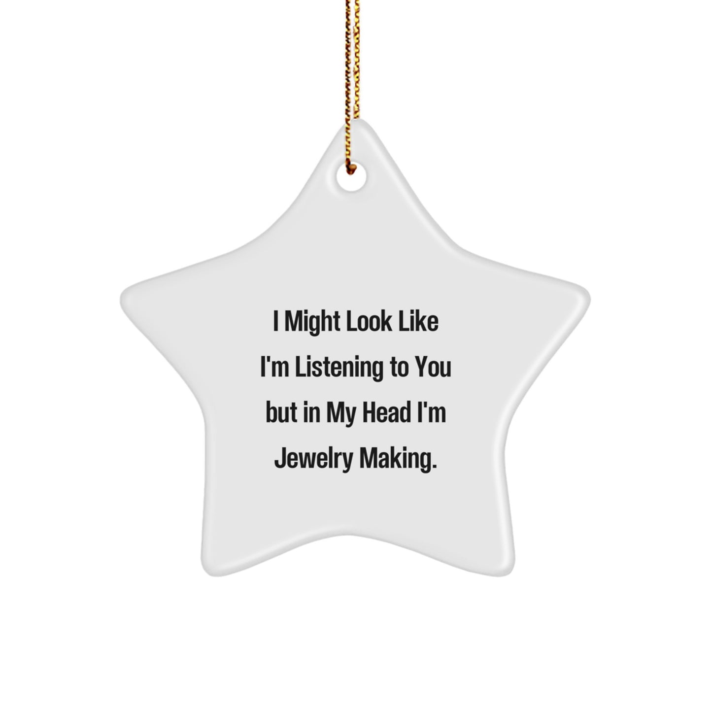 Funny Jewelry Making Star Ornament Gifts from Men for Women Friends and Family on Christmas - Image 1