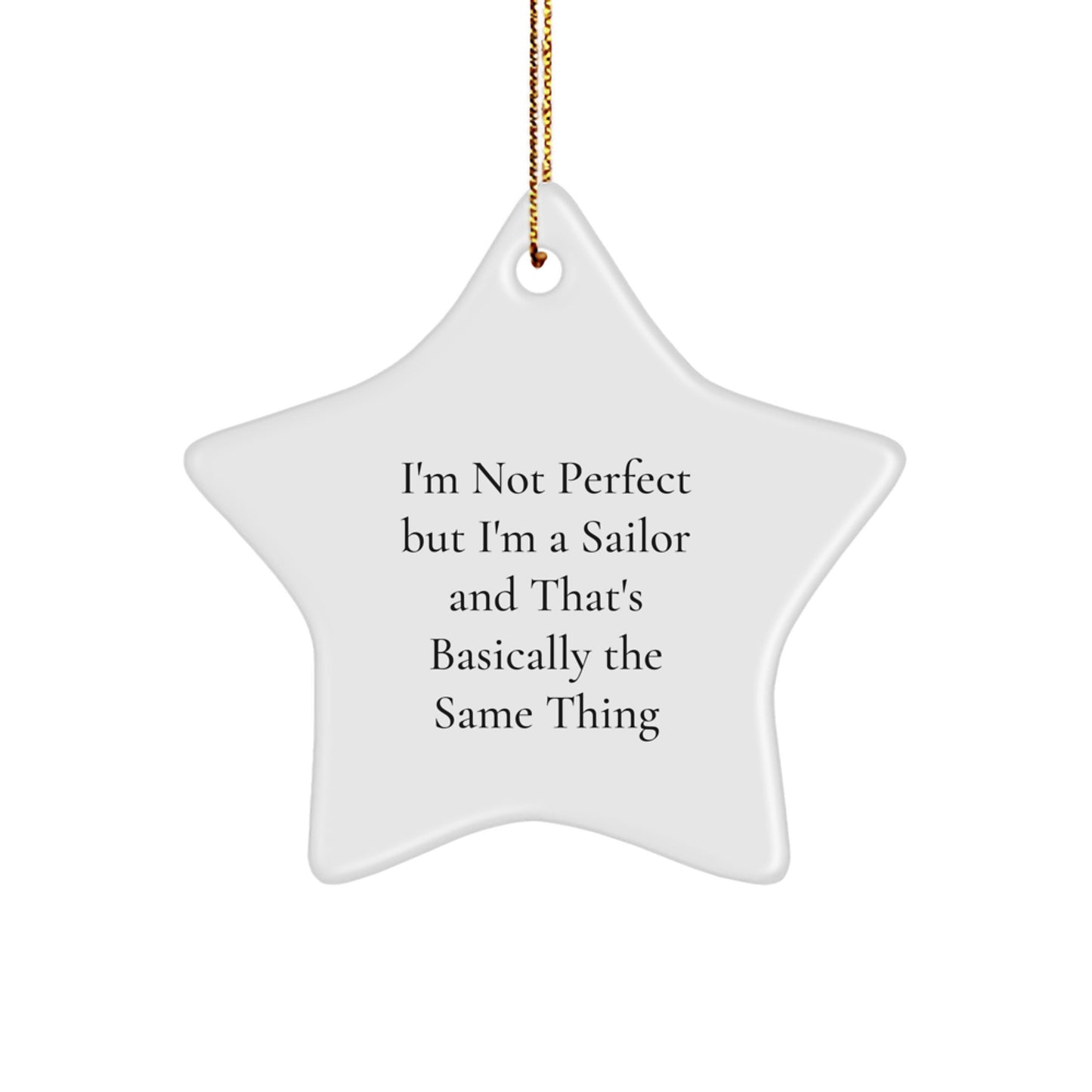 Funny Sailor Gifts from Friends to Men, Unique Star Ornament for Sailor Christmas Unique Gifts - Image 1