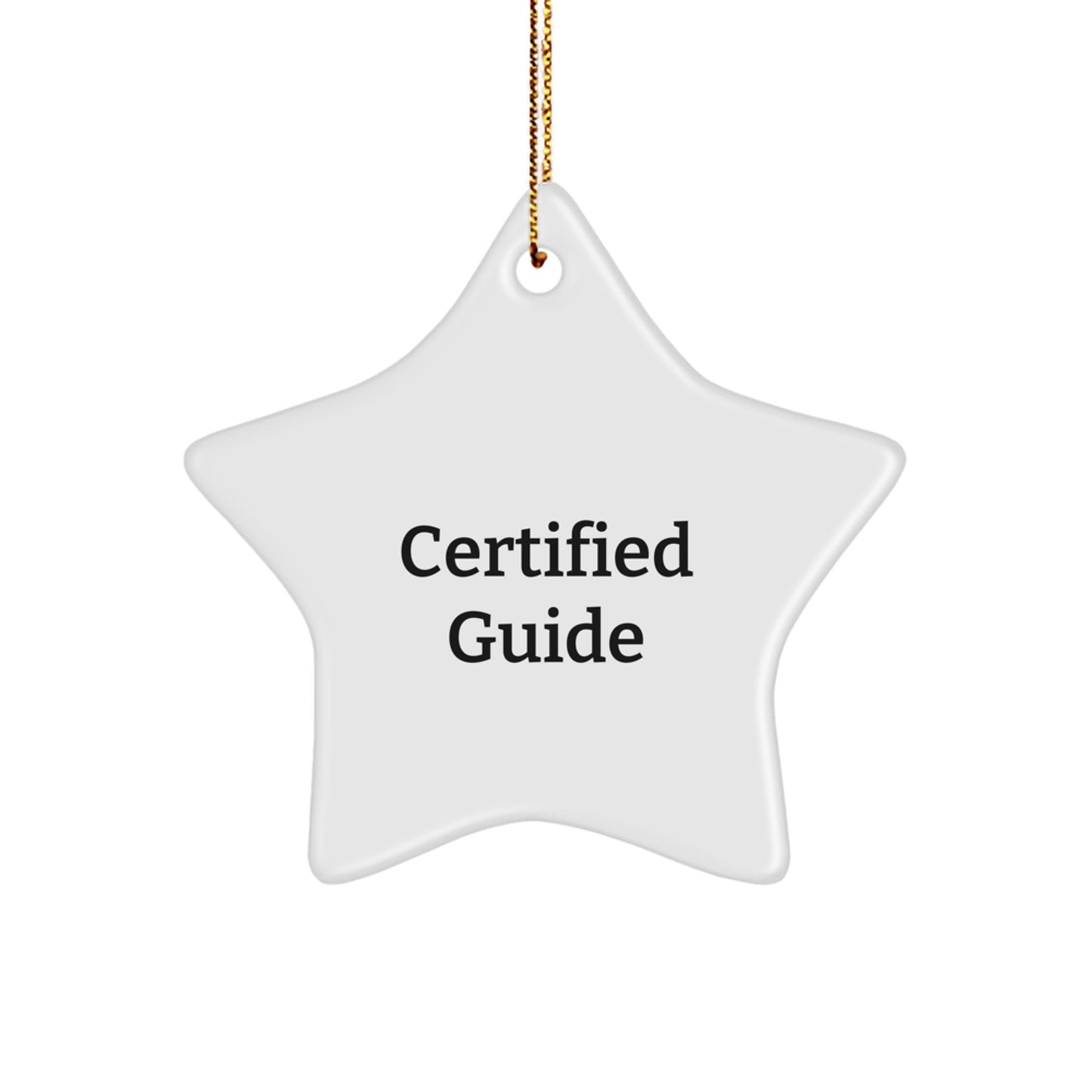 Christmas Guide Star Ornament Gift for Guide Lovers Friends and Family with Funny Quote - Gifts from Men Women Friends Coworkers to Guide Enthusiasts - Image 1