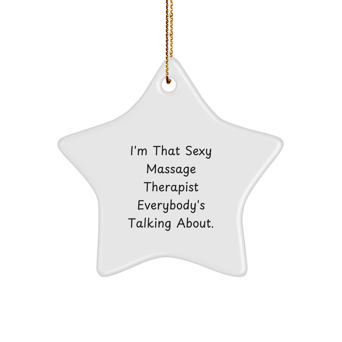 Massage Therapist Favorite Star Ornament for Kids Christmas Gift - Image 1