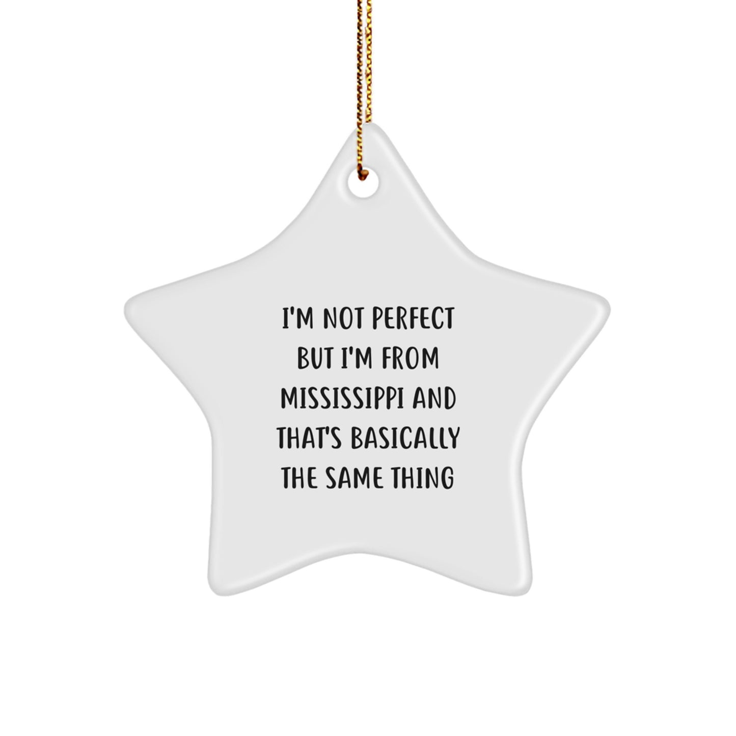 Mississippi Star Ornament Gifts from Friends and Family for Christmas Unique Decorations - Image 1