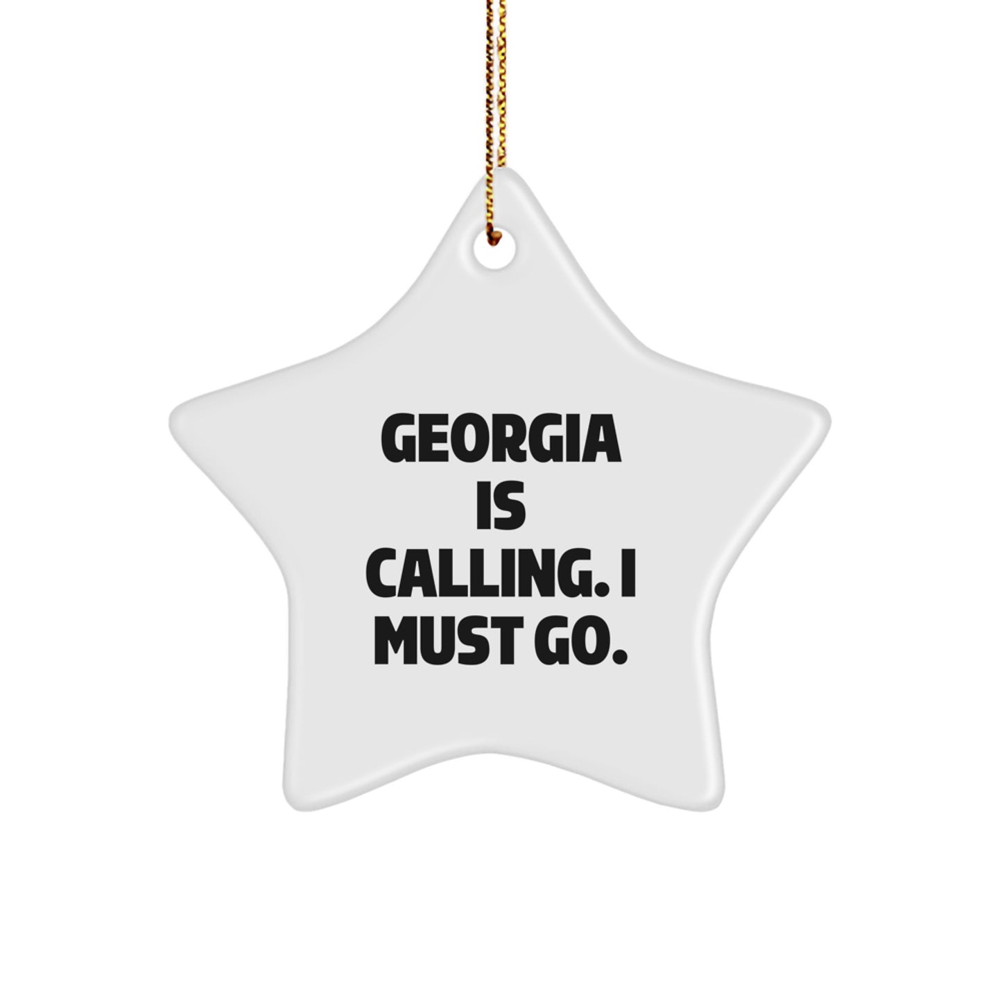 Georgia Calling Star Ornament Gifts from Friends, Perfect for Christmas - Image 1