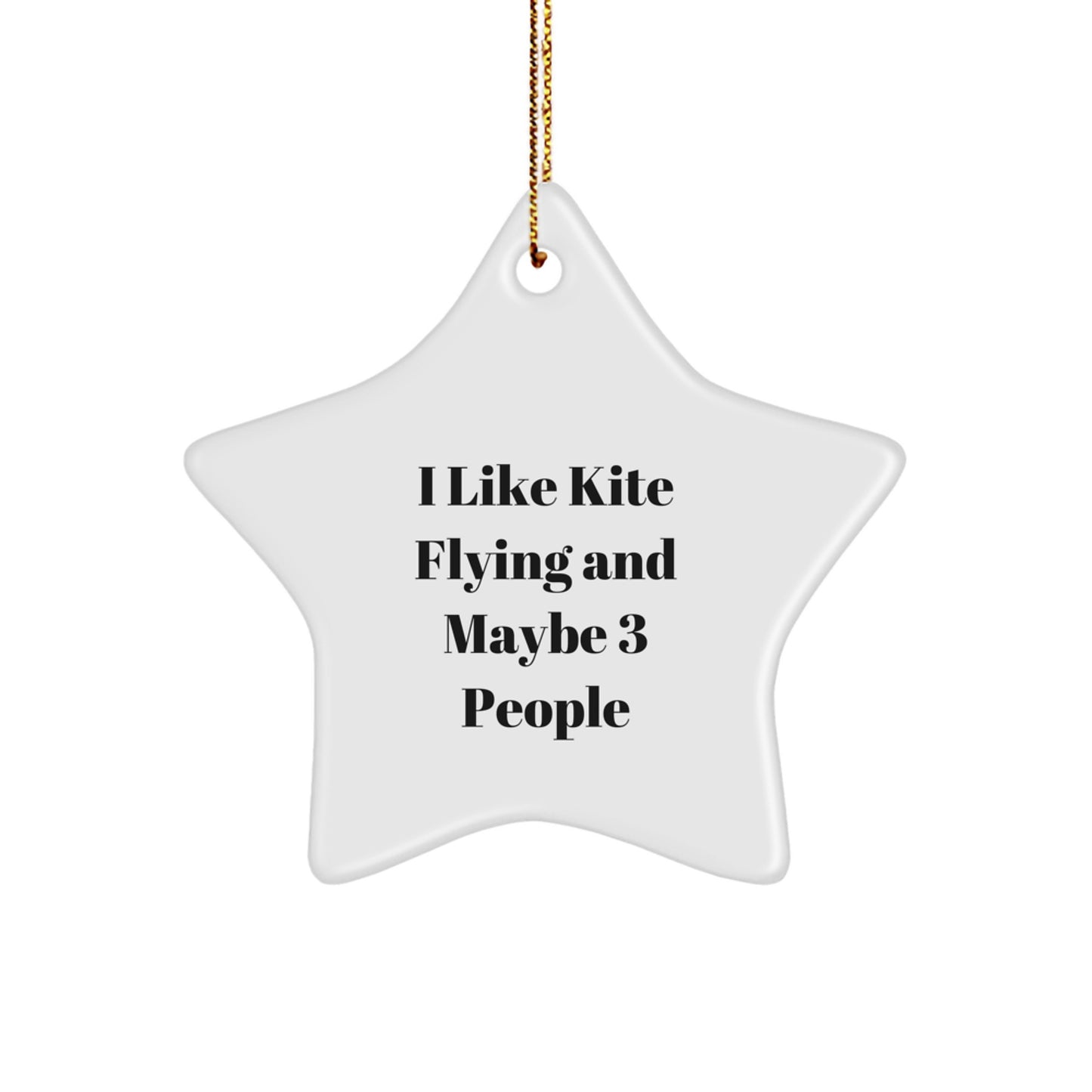 Funny Kite Flying Star Ornament Gifts from Friends to Family - Kite Flying Christmas Unique Gifts for Men and Women - Image 1