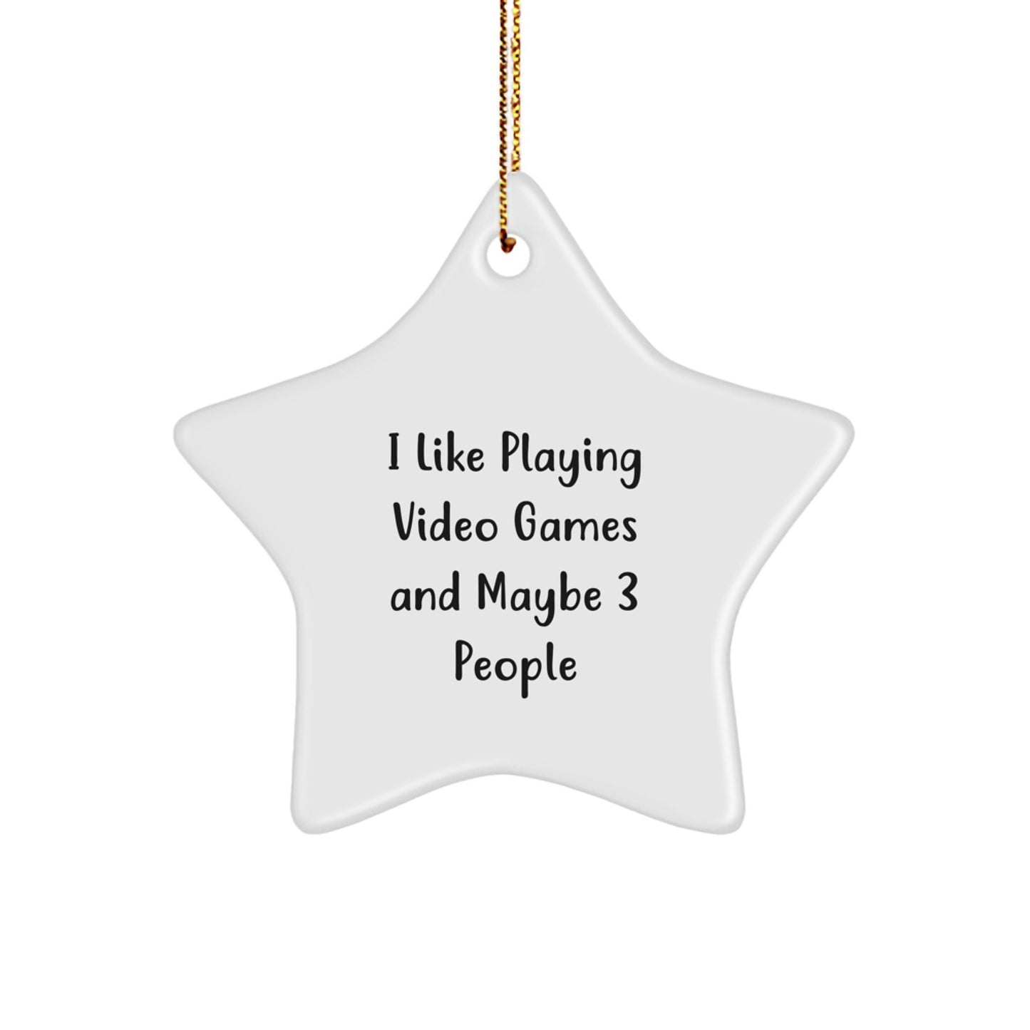 Funny Gaming Star Ornament for Playing Video Games Christmas Unique Gifts from Friends and Family for Men Women Teenagers - Image 1