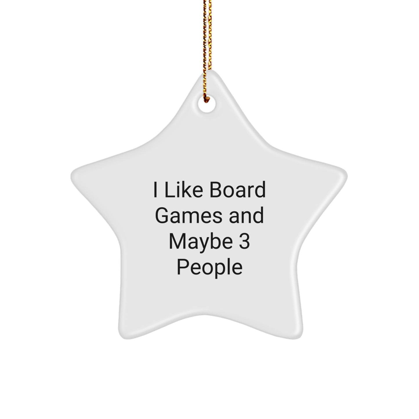 Funny Board Games Star Ornament Gift for Board Game Lovers, Christmas Unique Gifts from Friends and Family - Image 1