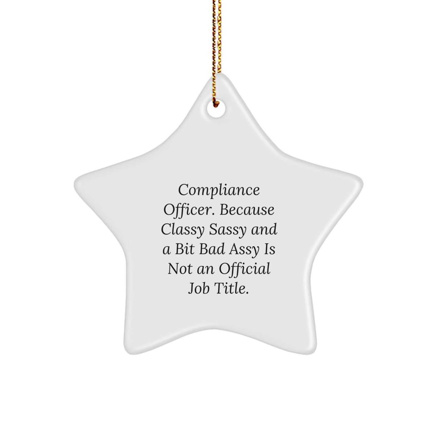 Compliance Officer Christmas Star Ornament Gifts from Coworkers for Compliance Officer Friends - Image 1