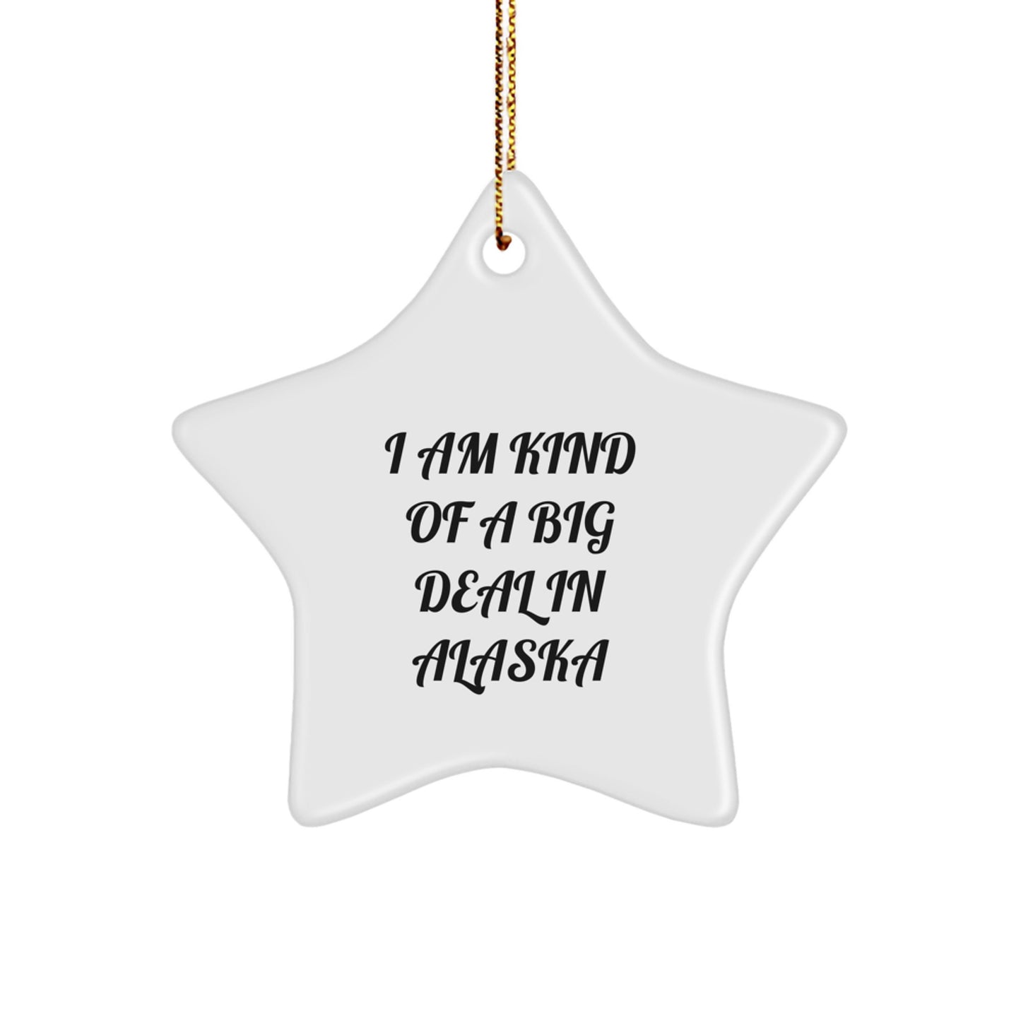 Funny Alaska Star Ornament Gifts from Friends to Alaska Enthusiasts, I Am Kind Of A Prime Selection - Image 1