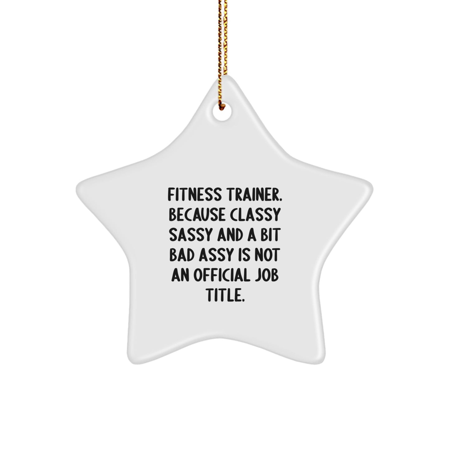 Fitness Trainer, Star Ornament, and a Dash of Sass Gifts from Friends, Family, or Coworkers - Image 1