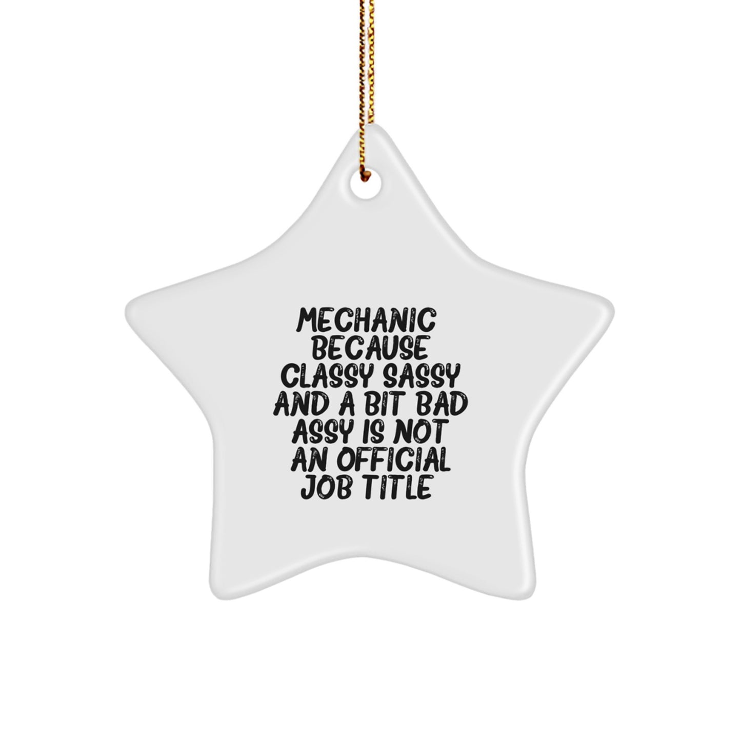 Mechanic Keepsake Christmas Ornament for Him Gift - Image 1